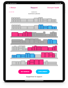 Une représentation de l'application d'Easypicky qui détecte vos produits et ceux de vos concurrents grâce à l'image recognition.