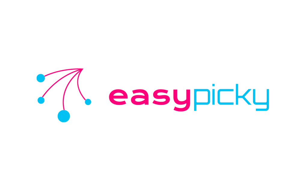 Le logo rose et bleu d'EasyPicky