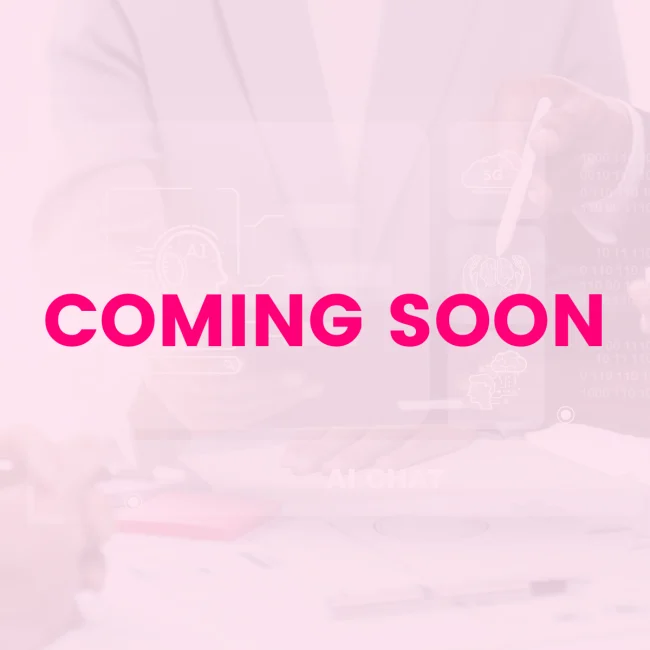 visual coming soon pink background
